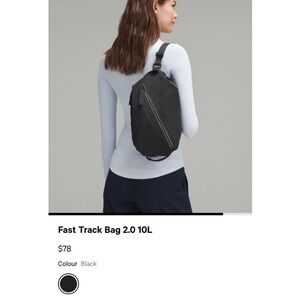 lululemon fast track 2.0 L backpack black